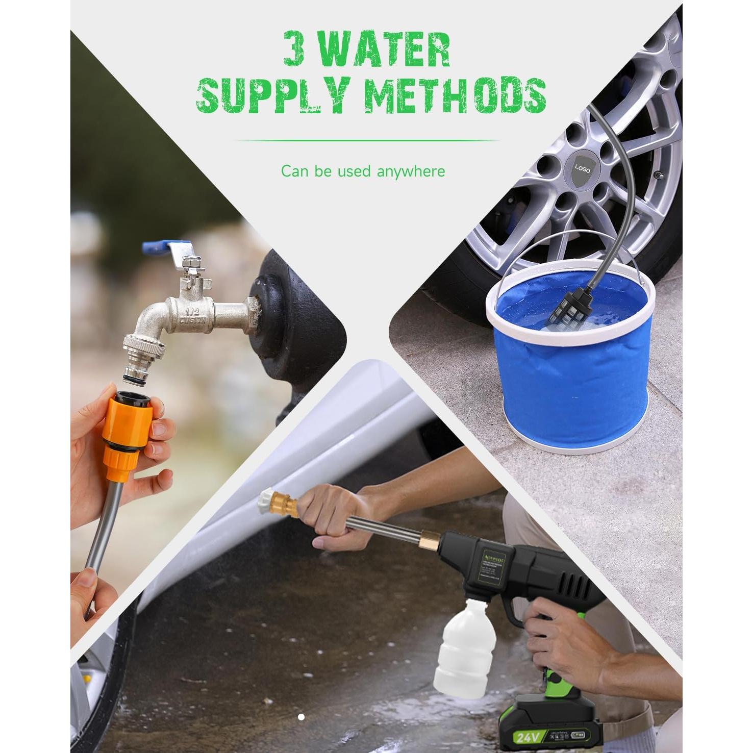 Lavadora a Presión Inalámbrica Aoresac 800 PSI 1.56 GPM