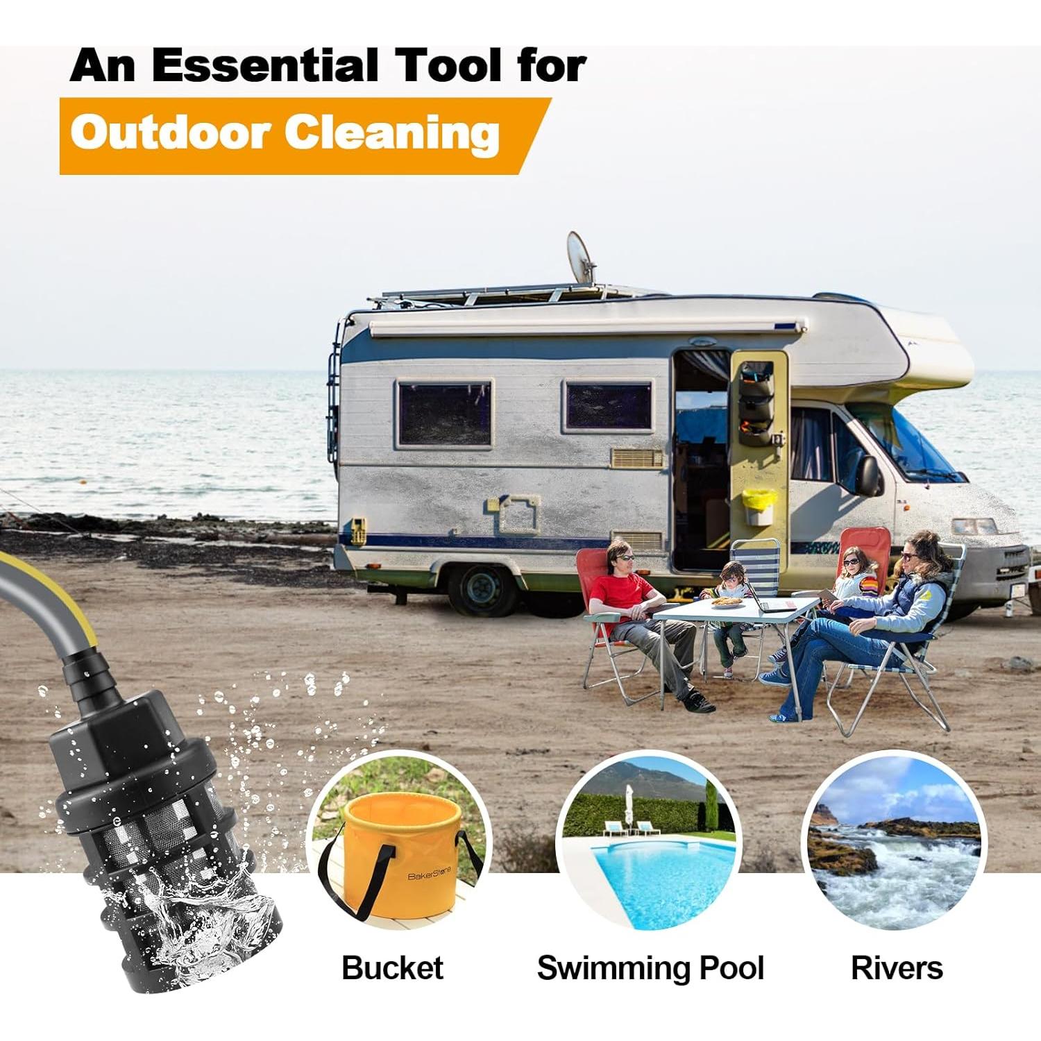 Lavadora a Presión Inalámbrica Vkndoynt 2000 PSI 5.0Ah