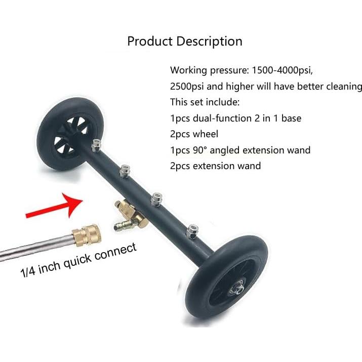 Limpiador de Chasis 2-en-1 QCHENYI para Lavadora a Presión