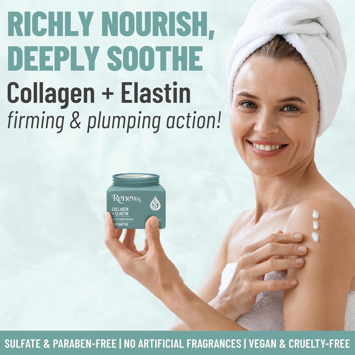 Manteca Corporal RENEW RX con Colágeno y Elastina 453.6 g