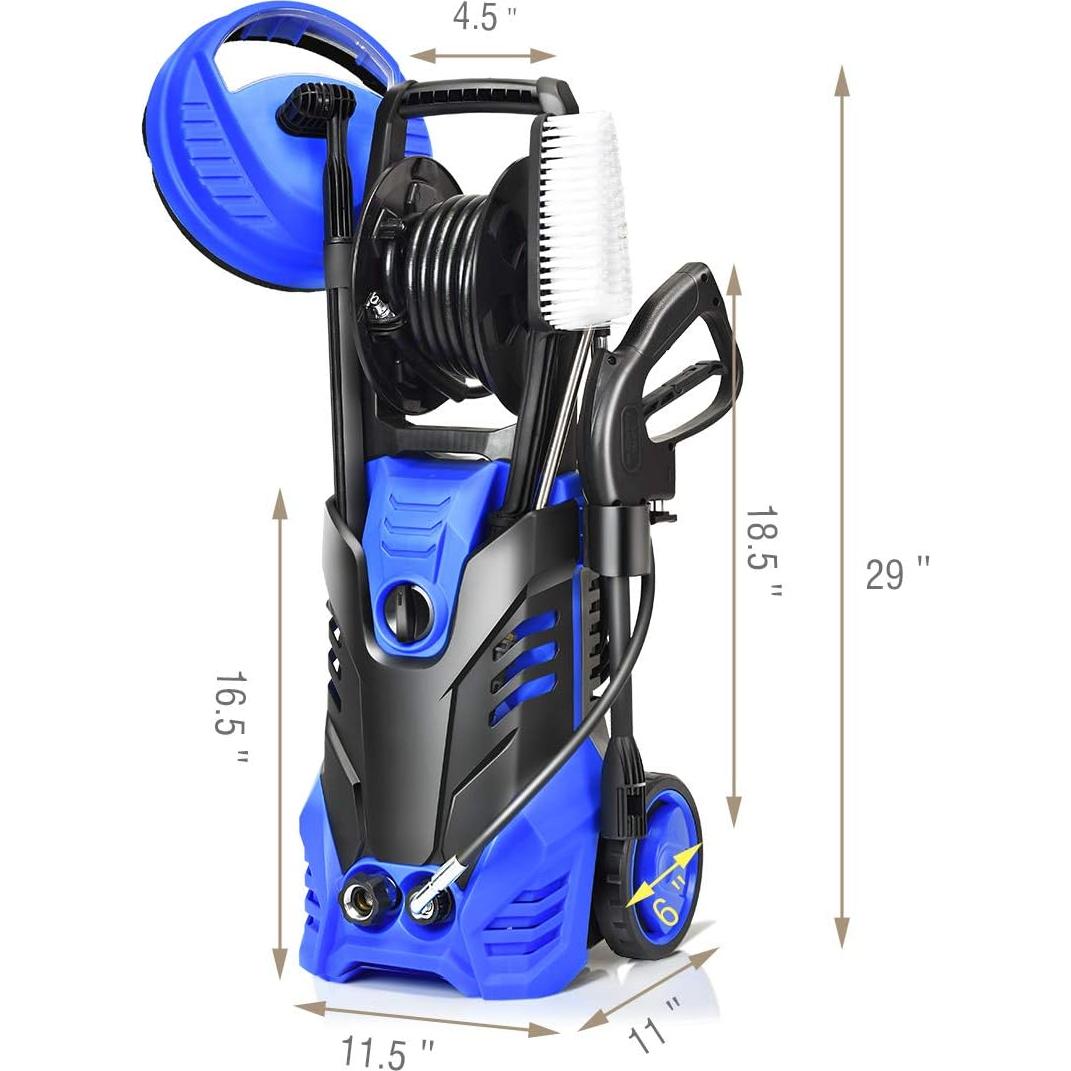 Lavadora a Presión Goplus 3000PSI Eléctrica 2000W Azul