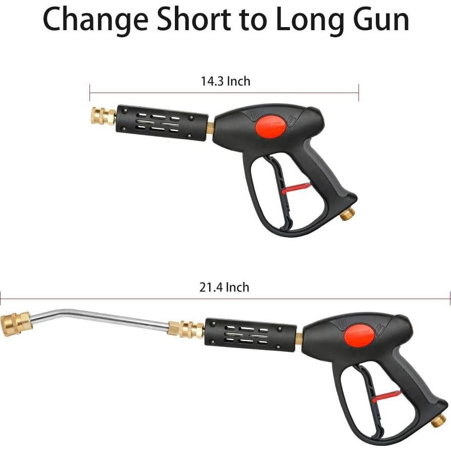 Pistola de Lavado a Presión Sooprinse 4000 PSI 5 Boquillas