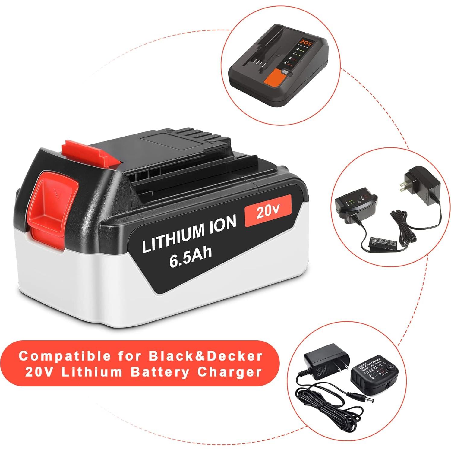 Batería JYJZPB 6.5Ah 20V Compatible Black & Decker