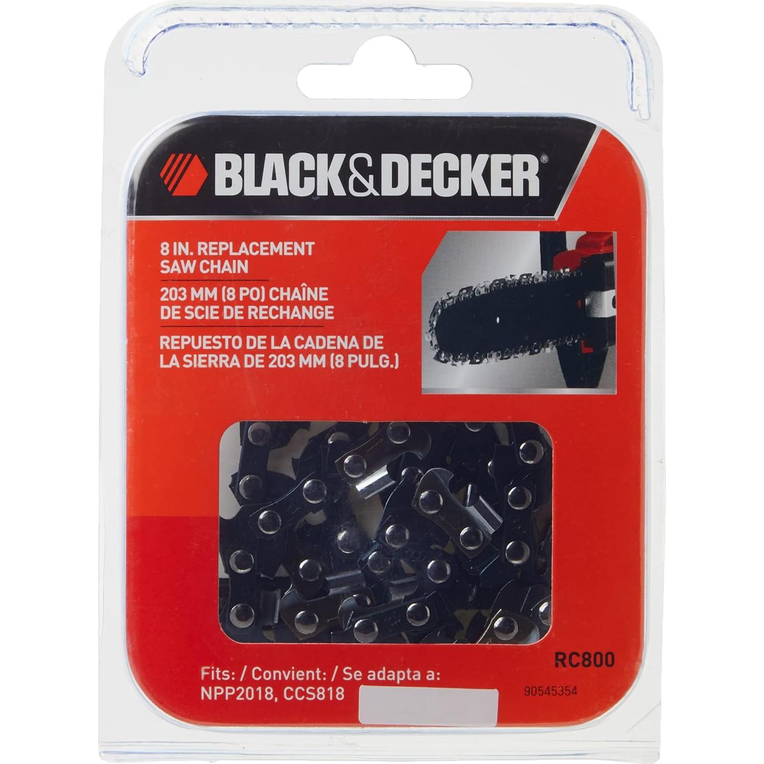 Cadena de Sierra BLACK+DECKER RC800 20.32 cm para NPP2018