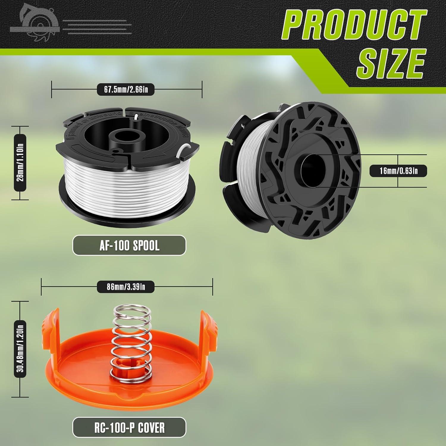 Carrete Reemplazo TOPEMAI AF-100 para Desmalezadora 30 pies