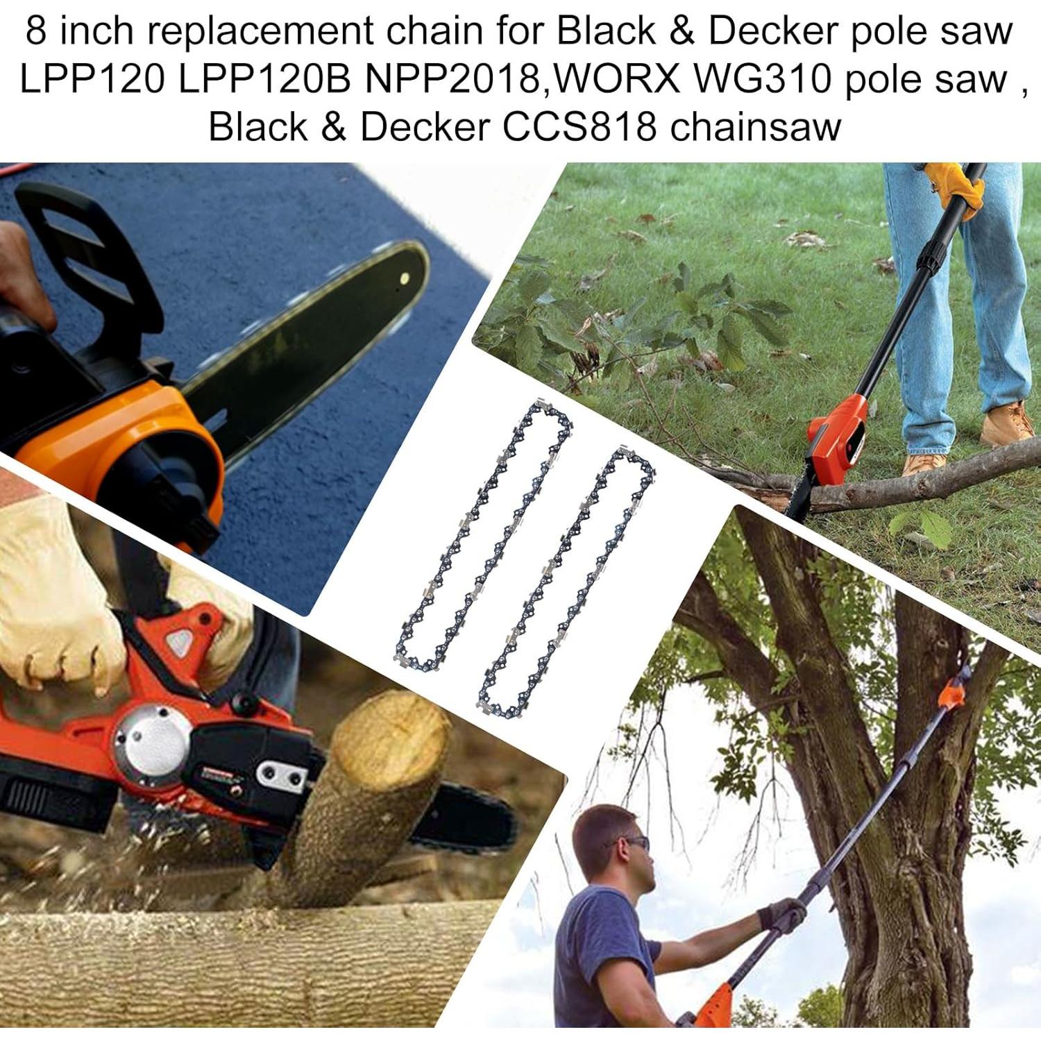 Cadena de sierra de 8" para Black & Decker y WORX
