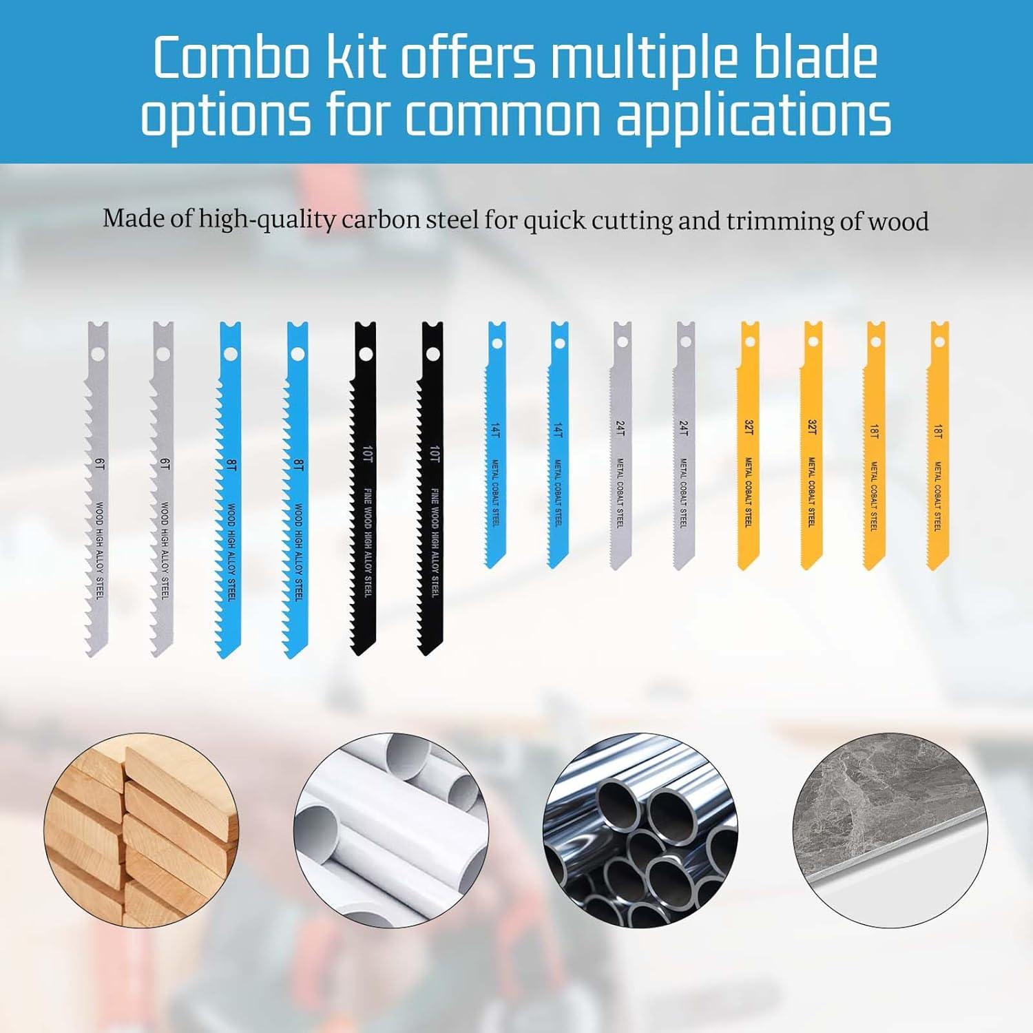 Juego de 14 Hojas de Sierra de Calar Universal EupHHonycs