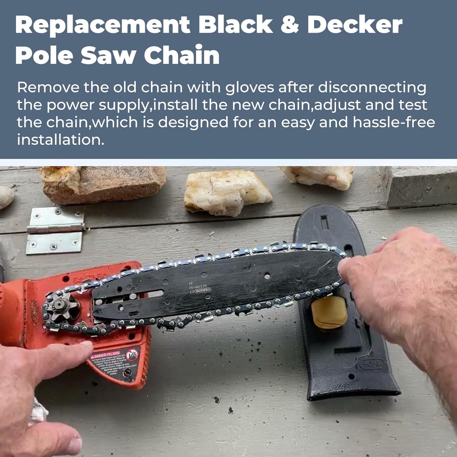 Cadena de sierra de pértiga 8" TOSRWGLL RC800 - Paquete de 3