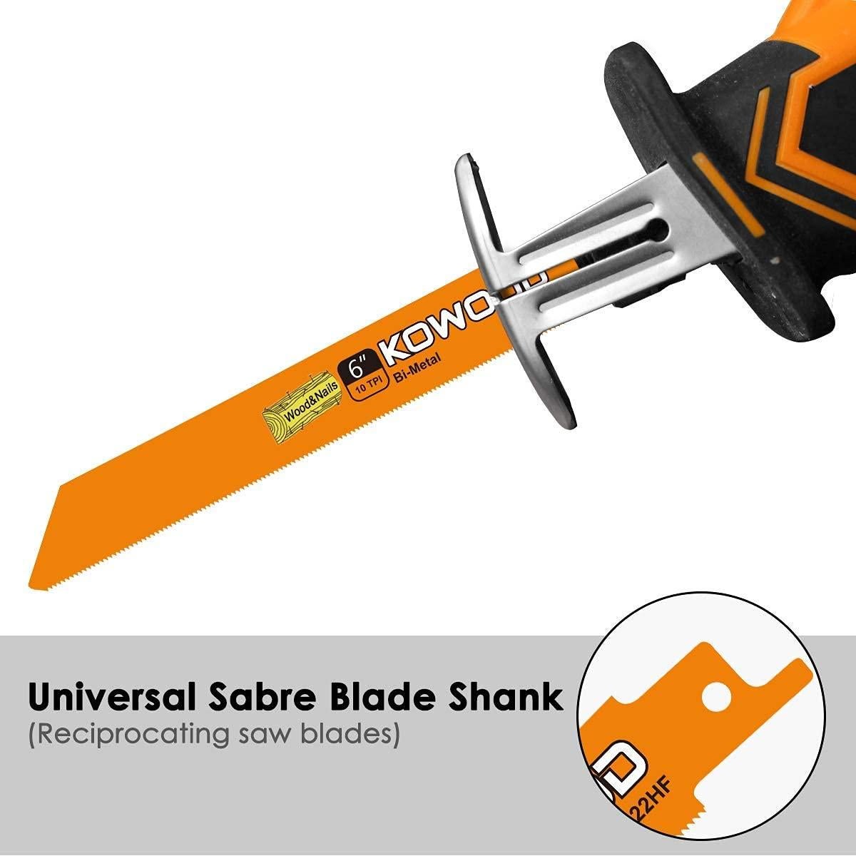Hoja de sierra KOWOOD 15 cm Bi-Metal 6 PCS para sierras