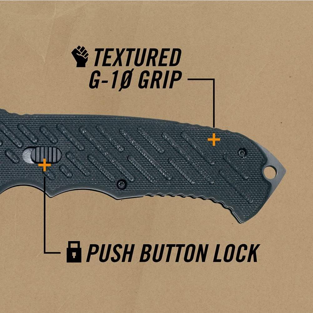 Cuchillo Plegable Gerber Gear 06 FAST, Táctico con Filo Serrado