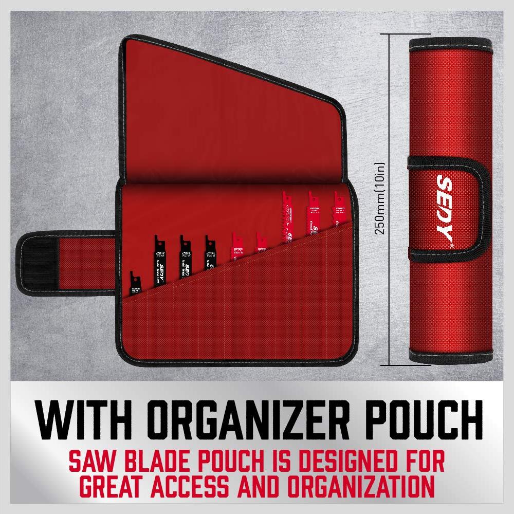 Juego de 36 Cuchillas de Sierra Recíproca SEDY para Madera y Metal