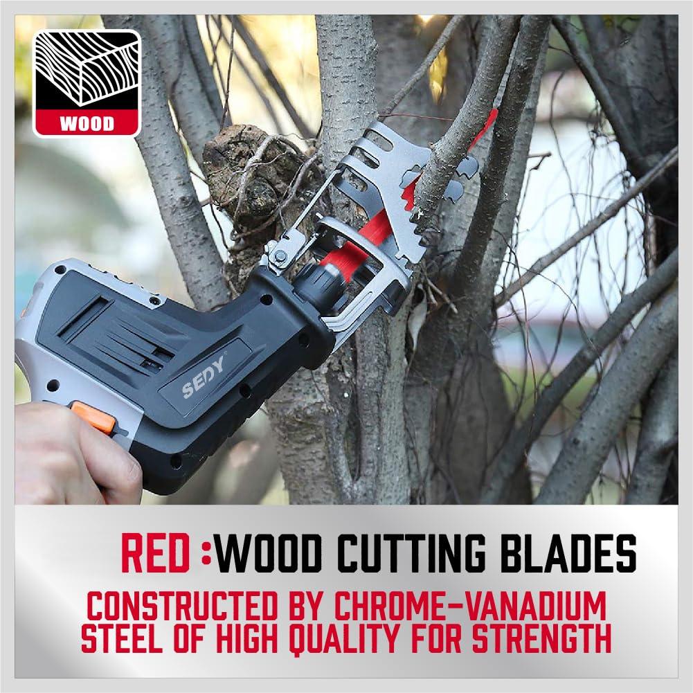 Juego de 36 Cuchillas de Sierra Recíproca SEDY para Madera y Metal