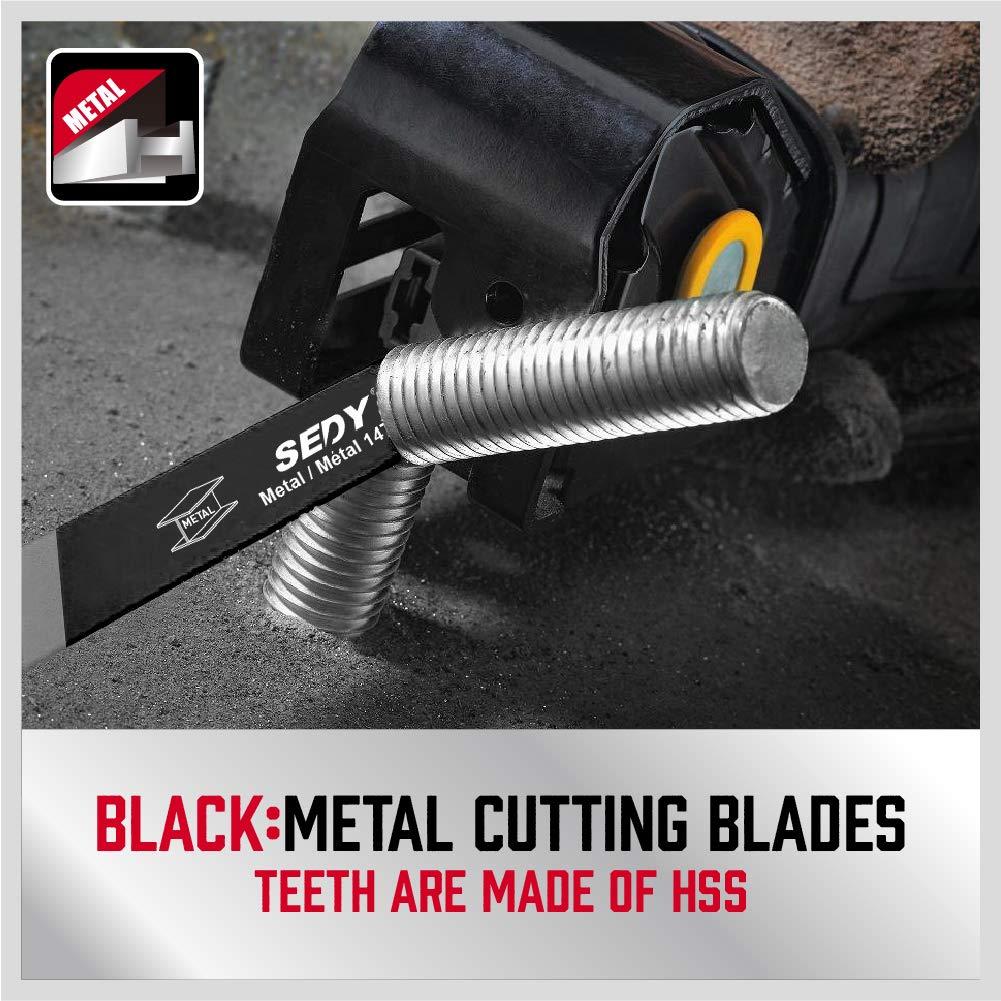 Juego de 36 Cuchillas de Sierra Recíproca SEDY para Madera y Metal