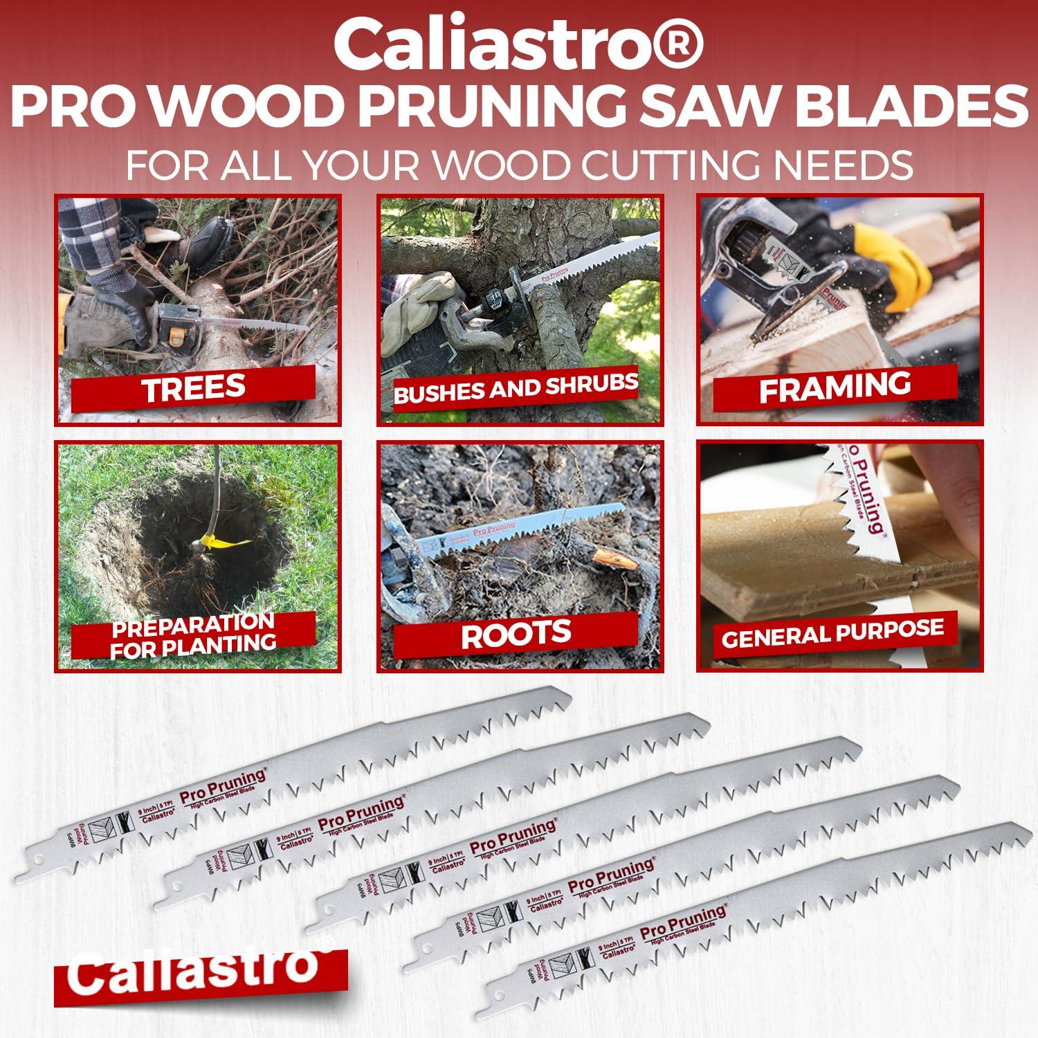 Hojas de sierra de poda Caliastro 22,86 cm - Paquete de 5
