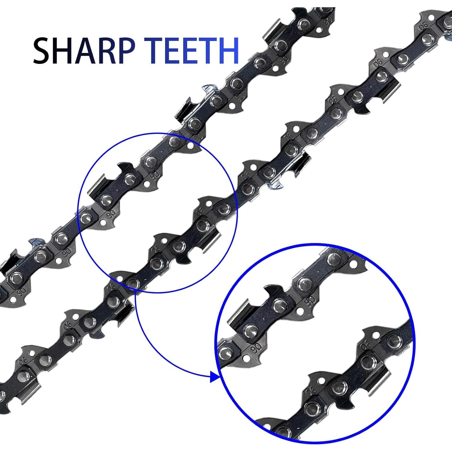 2 Piezas Cadena de Motosierra 25 cm Opuladuo 40 Enlaces