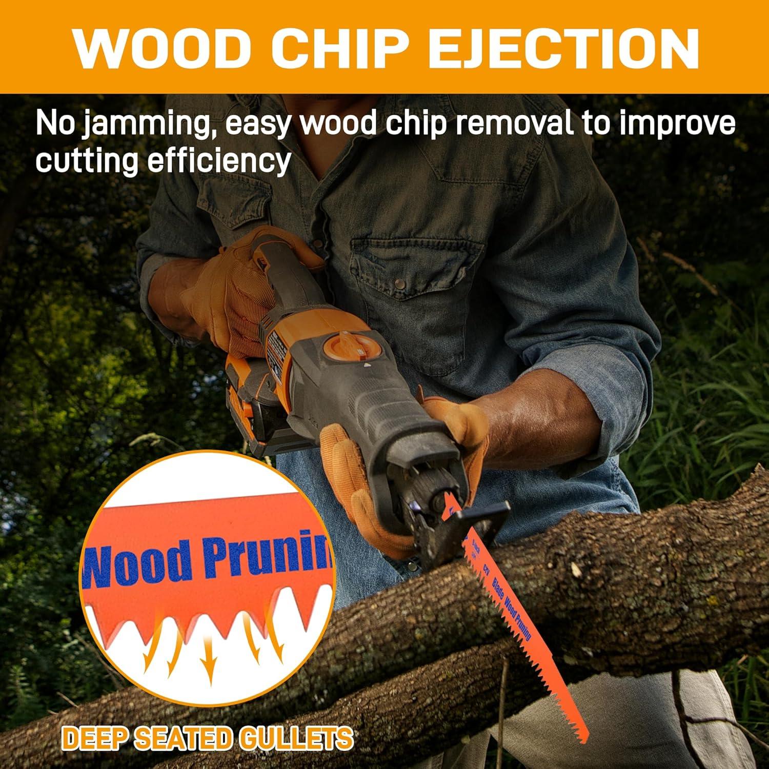 Juego de 14 Hojas de Sierra Recíproca PETOX 15.24cm 22.86cm