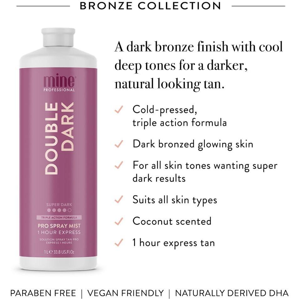 MineTan Spray Bronceador Profesional 1L Aroma Coco