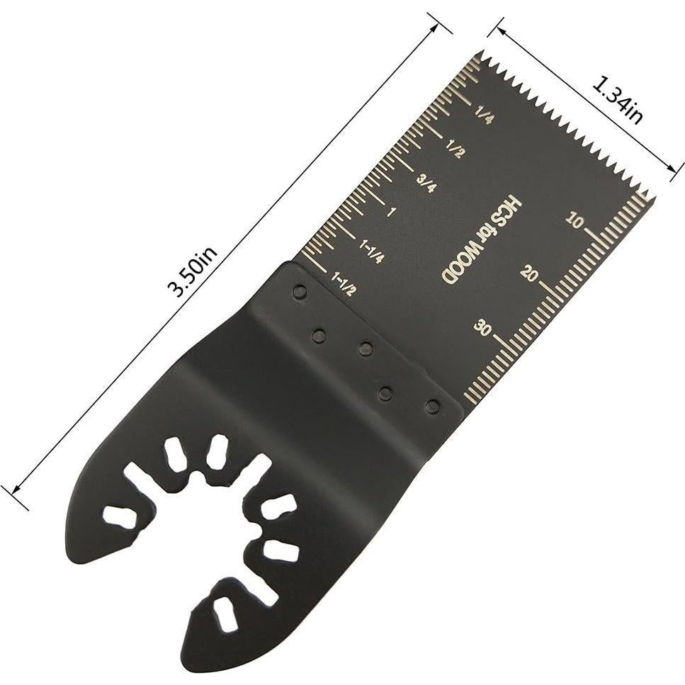 Juego de 12 Hojas de Sierra Oscilante TuhooMall 34mm Madera