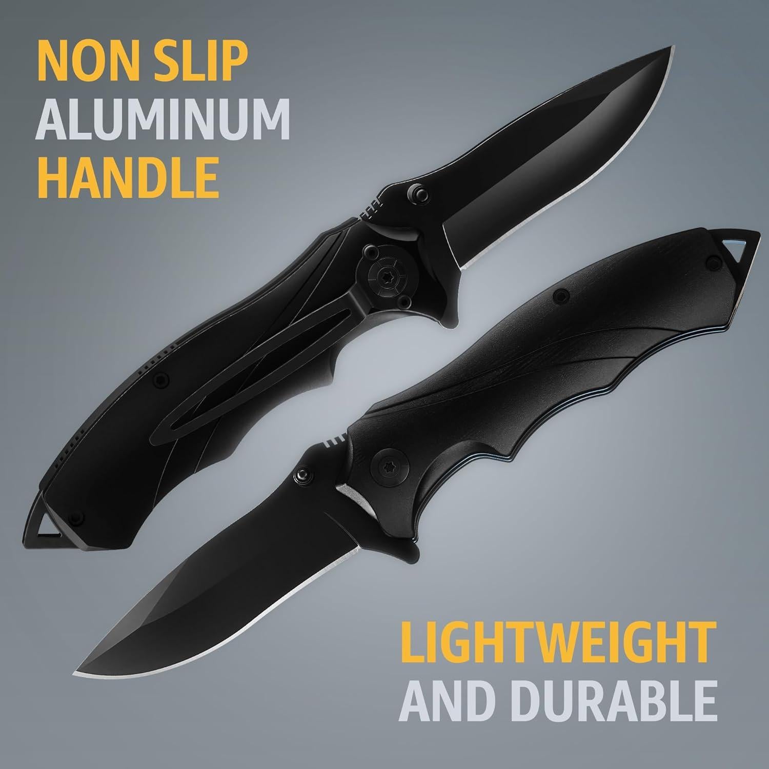 Cuchillo Táctico Plegable Grand Way 20.5 cm con Clip y Rompedor