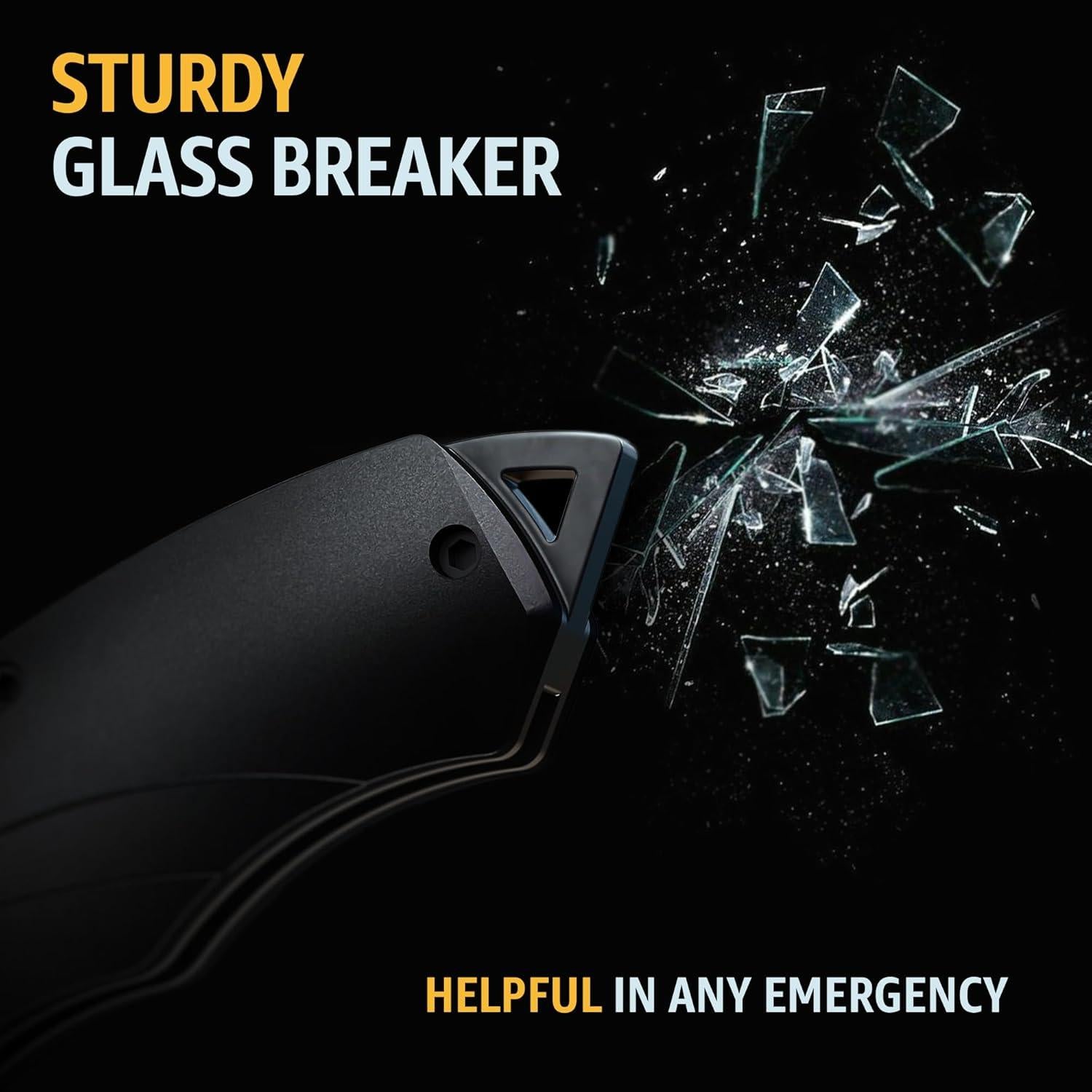 Cuchillo Táctico Plegable Grand Way 20.5 cm con Clip y Rompedor