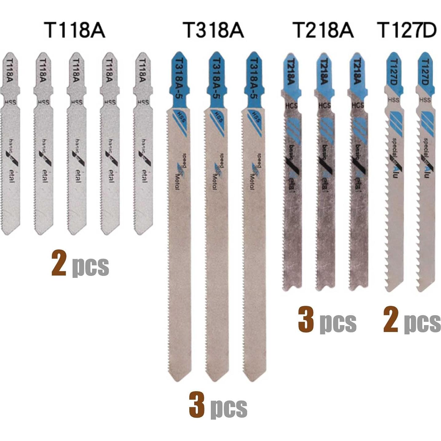 48 Cuchillas de Rompecabezas HCS/HSS Multiusos para Madera y Metal