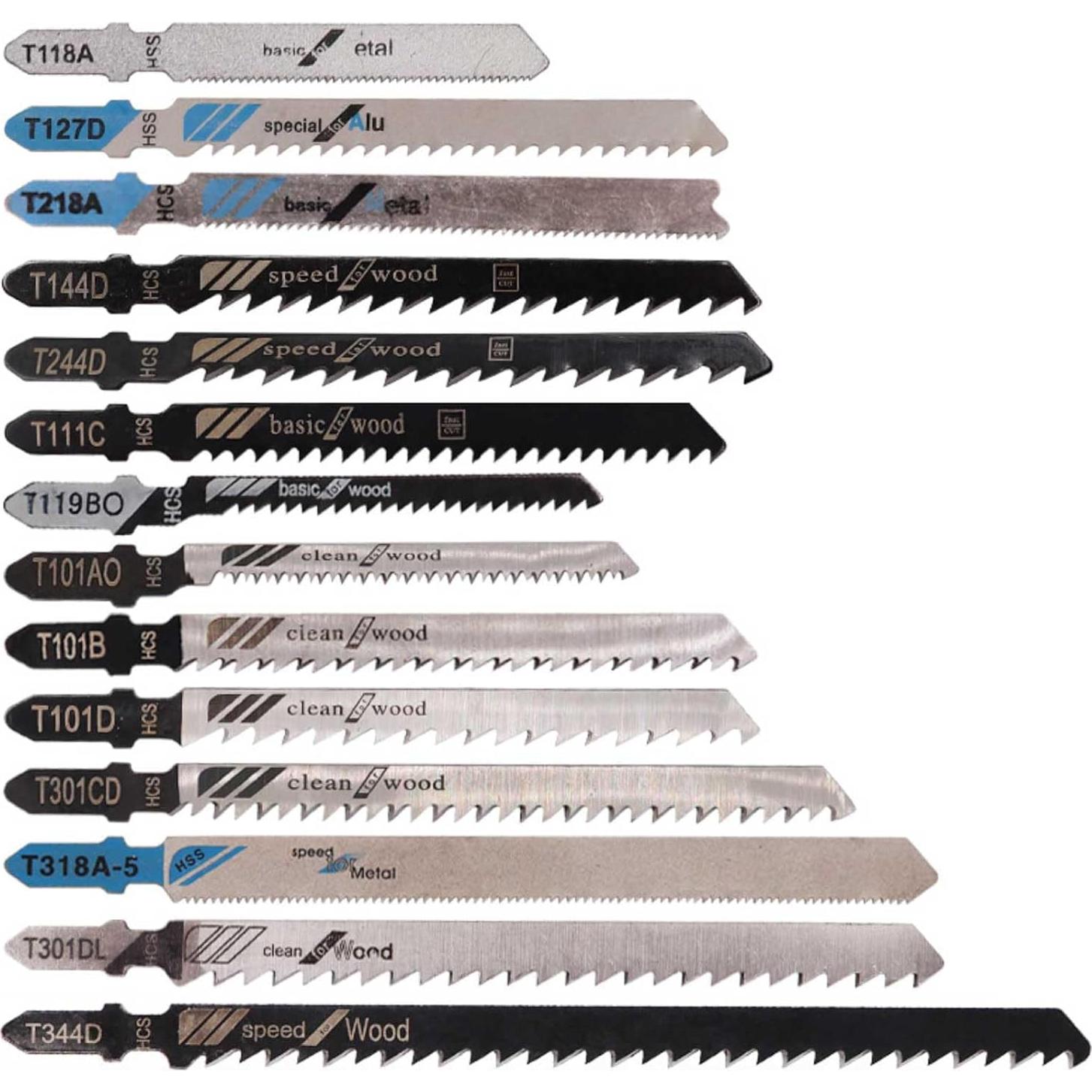 48 Cuchillas de Rompecabezas HCS/HSS Multiusos para Madera y Metal