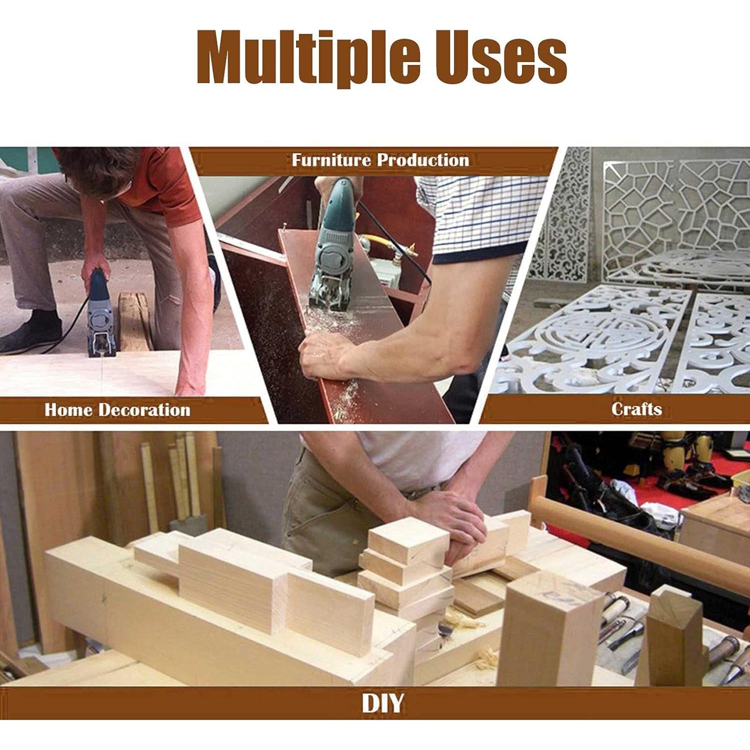 48 Cuchillas de Rompecabezas HCS/HSS Multiusos para Madera y Metal