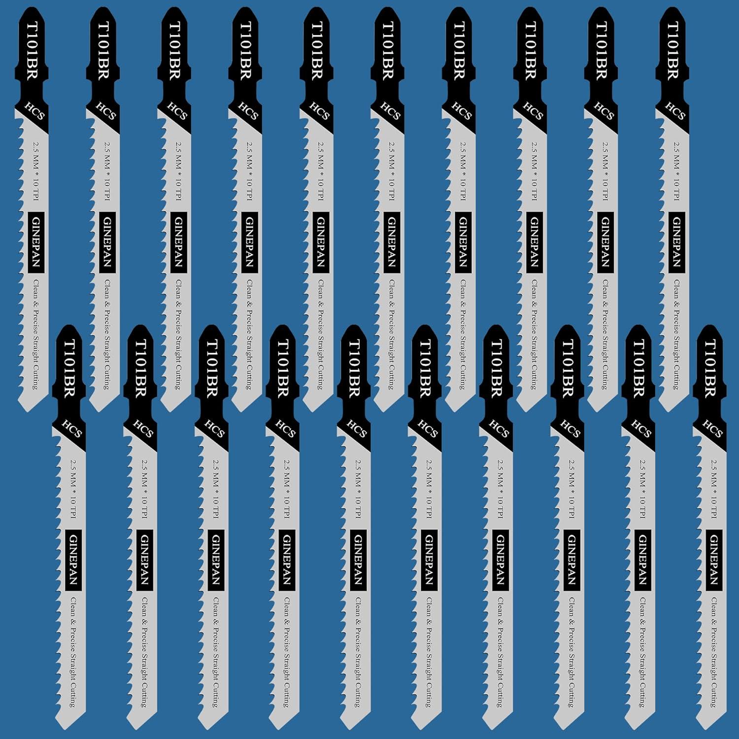 Cuchillas de sierra de calar GINEPAN T101BR 20PCS con estuche