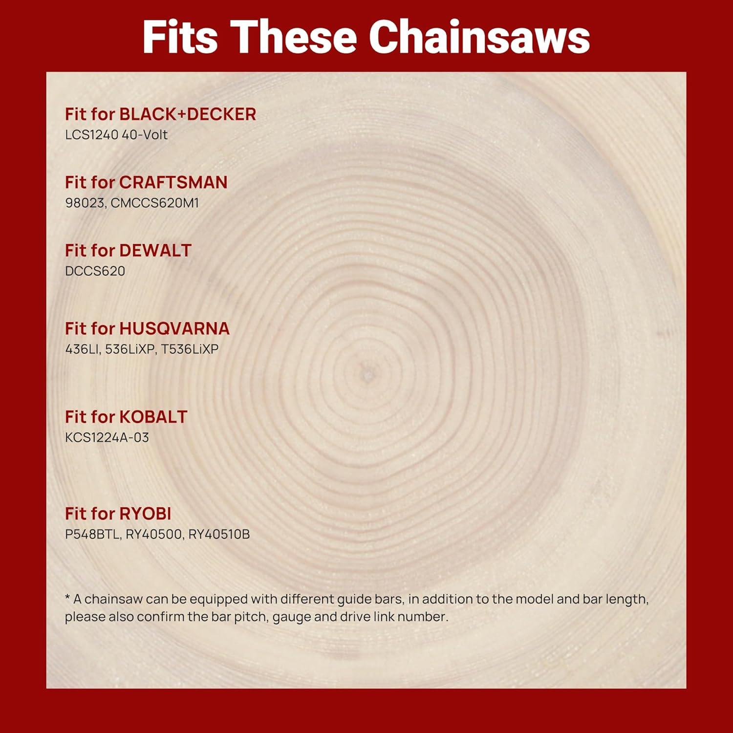 Paquete de 3 Cadenas de Motosierra 30,48 cm 45 Enlaces PETOX