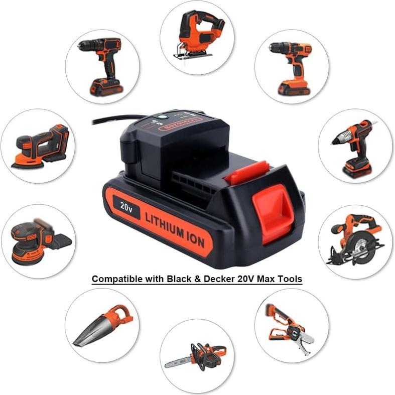 Cargador de Batería Biswaye LCS1620B 20V Max Black & Decker