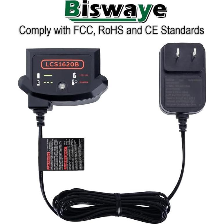 Cargador de Batería Biswaye LCS1620B 20V Max Black & Decker