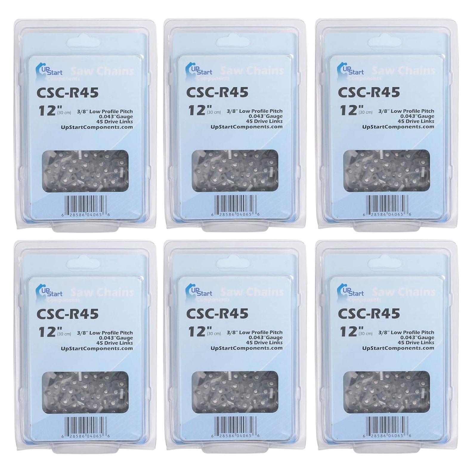 Paquete de 6 Cadenas de Sierra 30.48 cm UpStart para Black & Decker