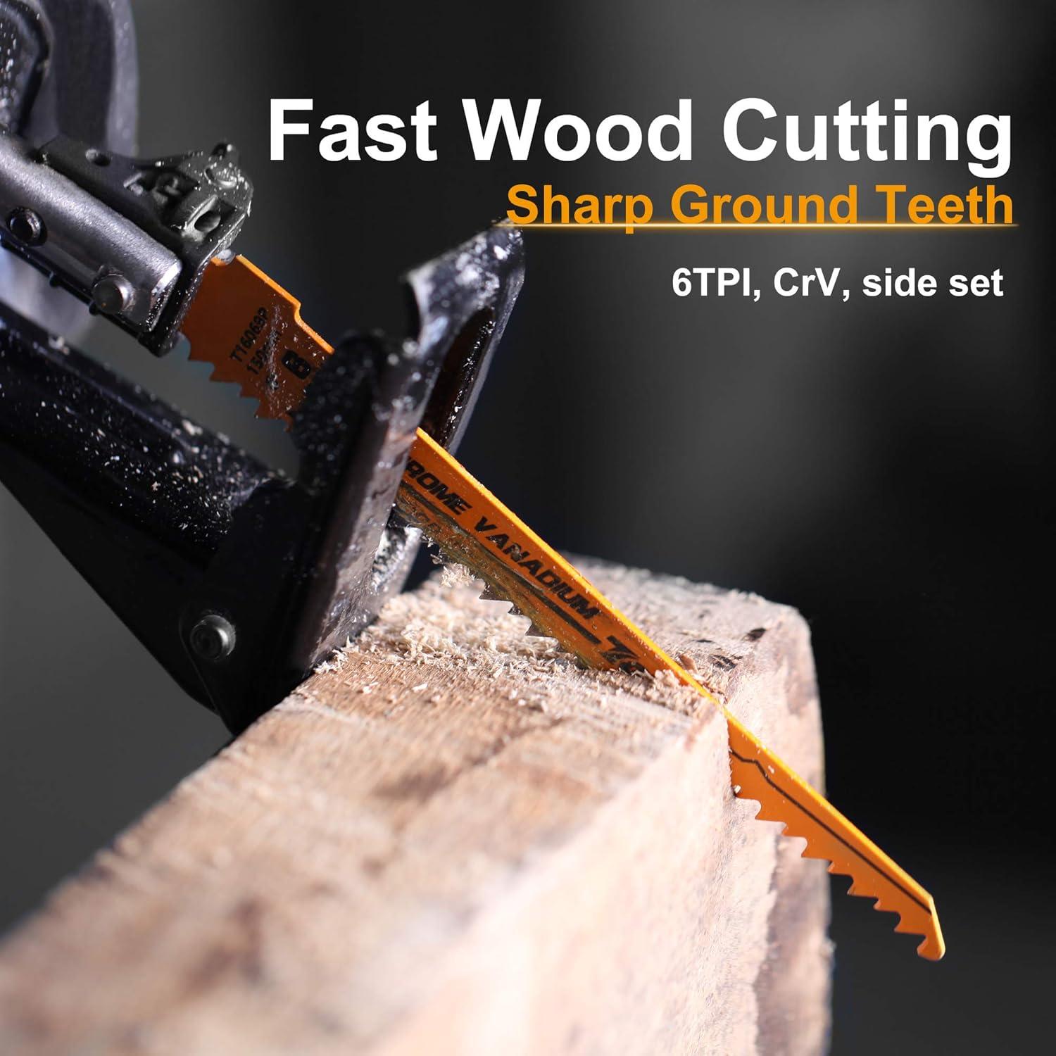 TOLESA Juego de 10 Hojas de Sierra de Vaivén 15,24 cm