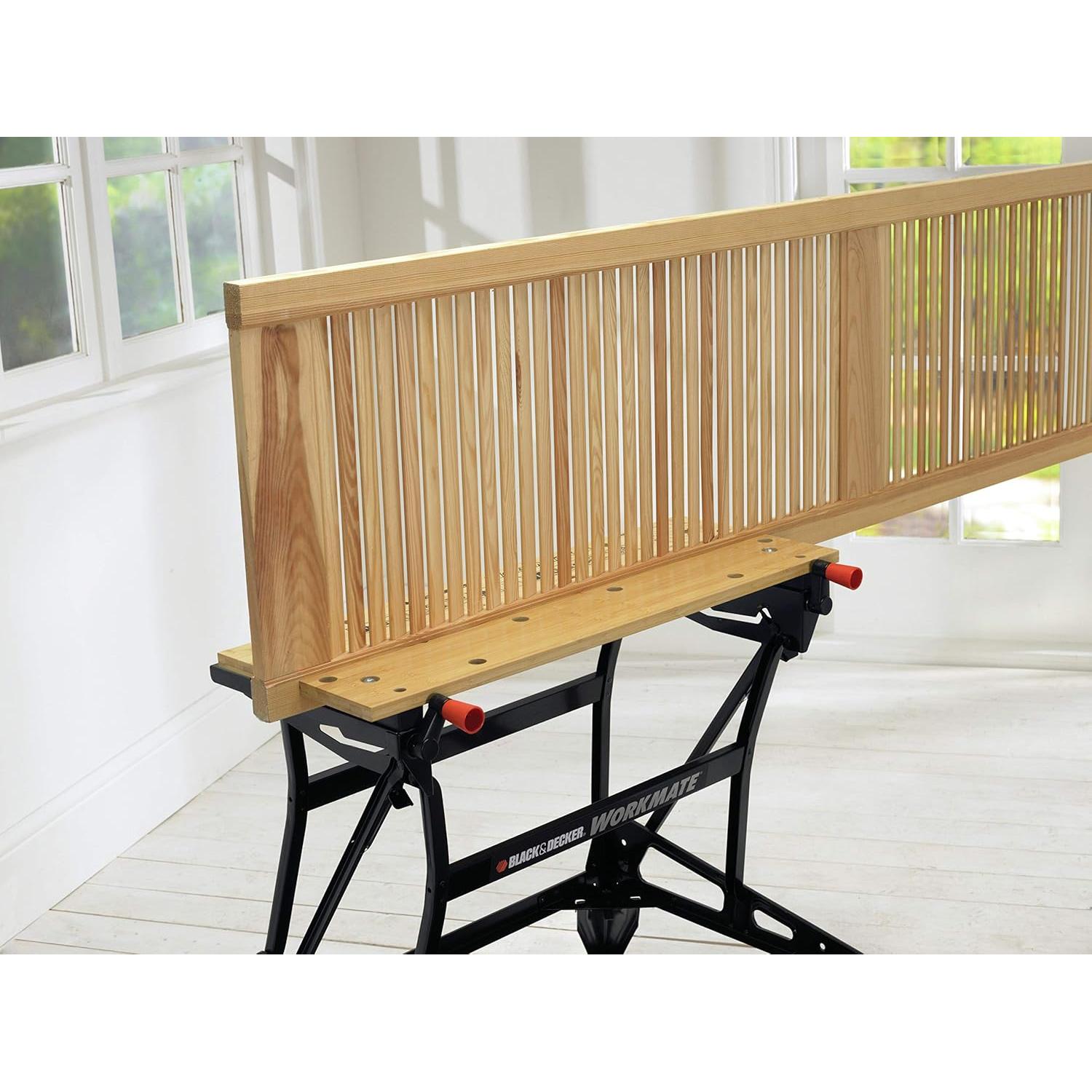 Tough Work Bench Saw Horse, Dual Height Heavy Duty Steel Frame, WM626-XJ