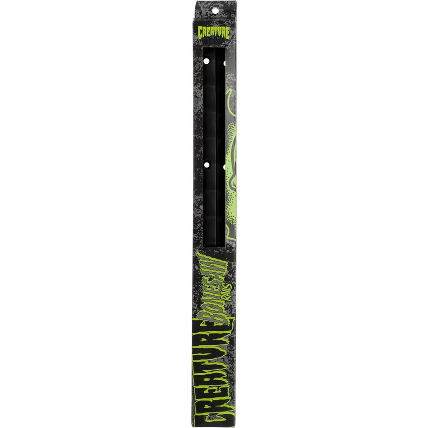 Rieles de Skateboard Creature Bonesaw Negro 35,24 cm + Tornillos