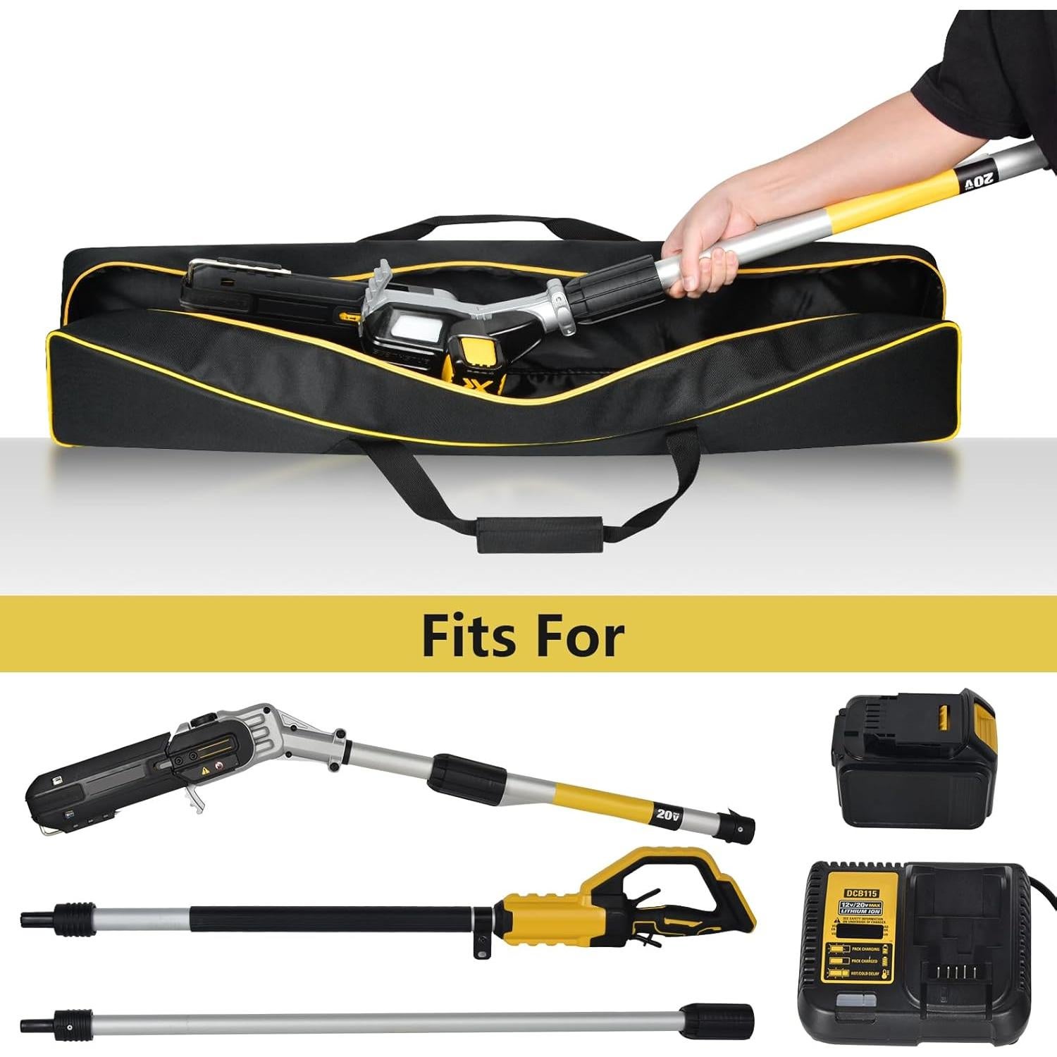 Bolsa para sierra de pértiga Steadtep Amarillo 114.88x16.99cm