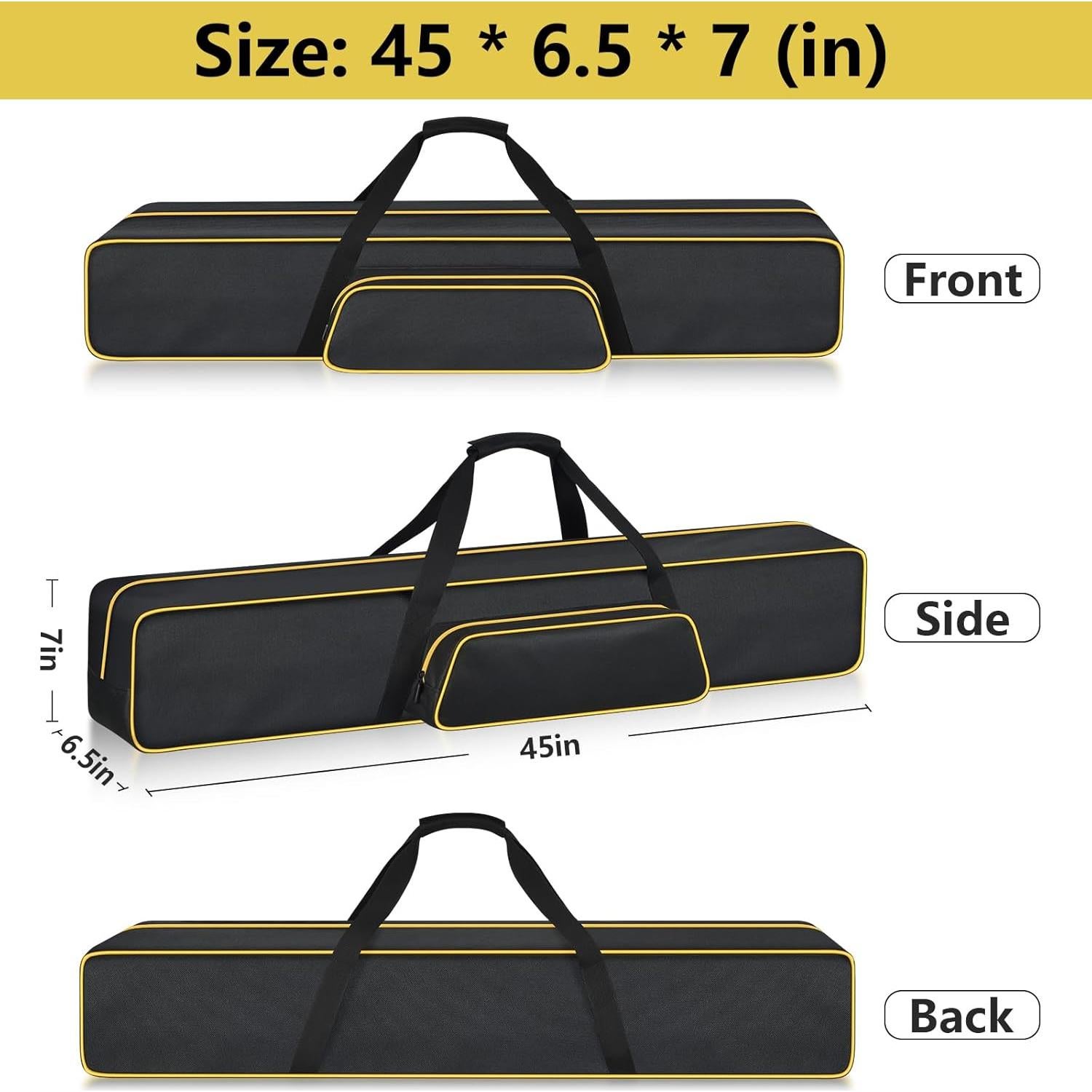 Bolsa para sierra de pértiga Steadtep Amarillo 114.88x16.99cm