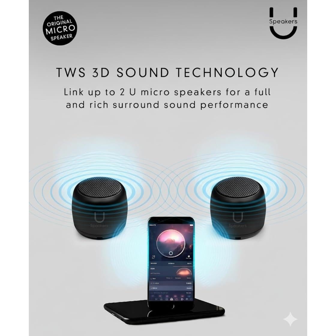 Altavoz Bluetooth Fashionit U Micro - Sonido Portátil Negro