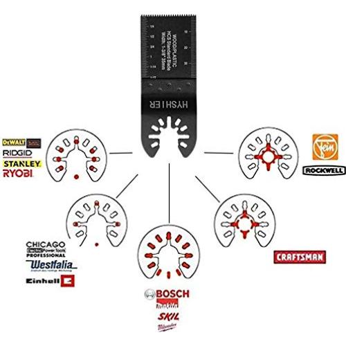 Kit de 22 Hojas de Sierra Oscilante HYSHIER para Madera Metal