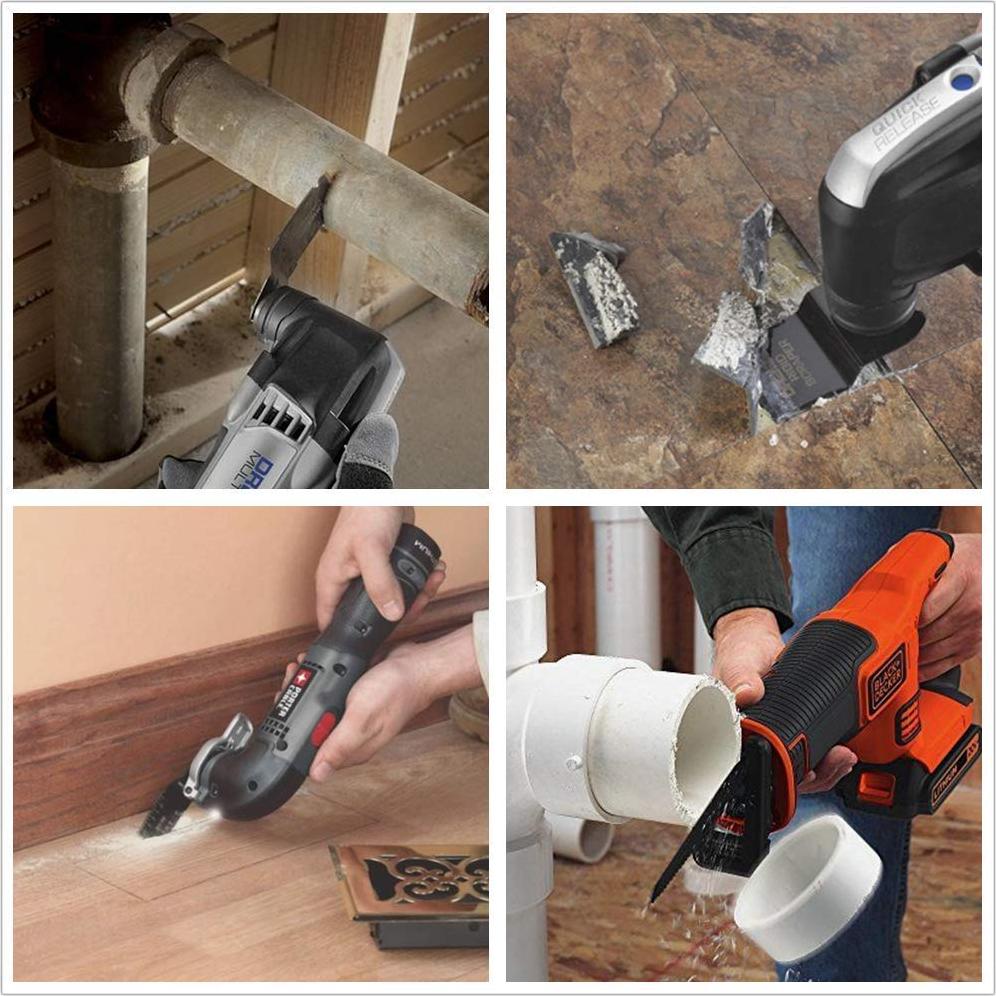 Kit de 22 Hojas de Sierra Oscilante HYSHIER para Madera Metal