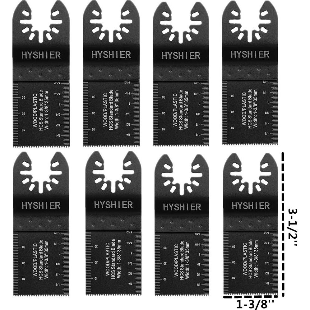 Kit de 22 Hojas de Sierra Oscilante HYSHIER para Madera Metal