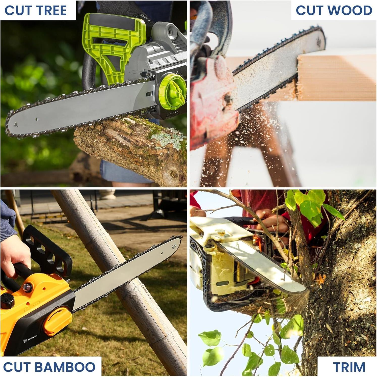 Paquete de 2 cadenas de sierra R34 20 cm 34 eslabones