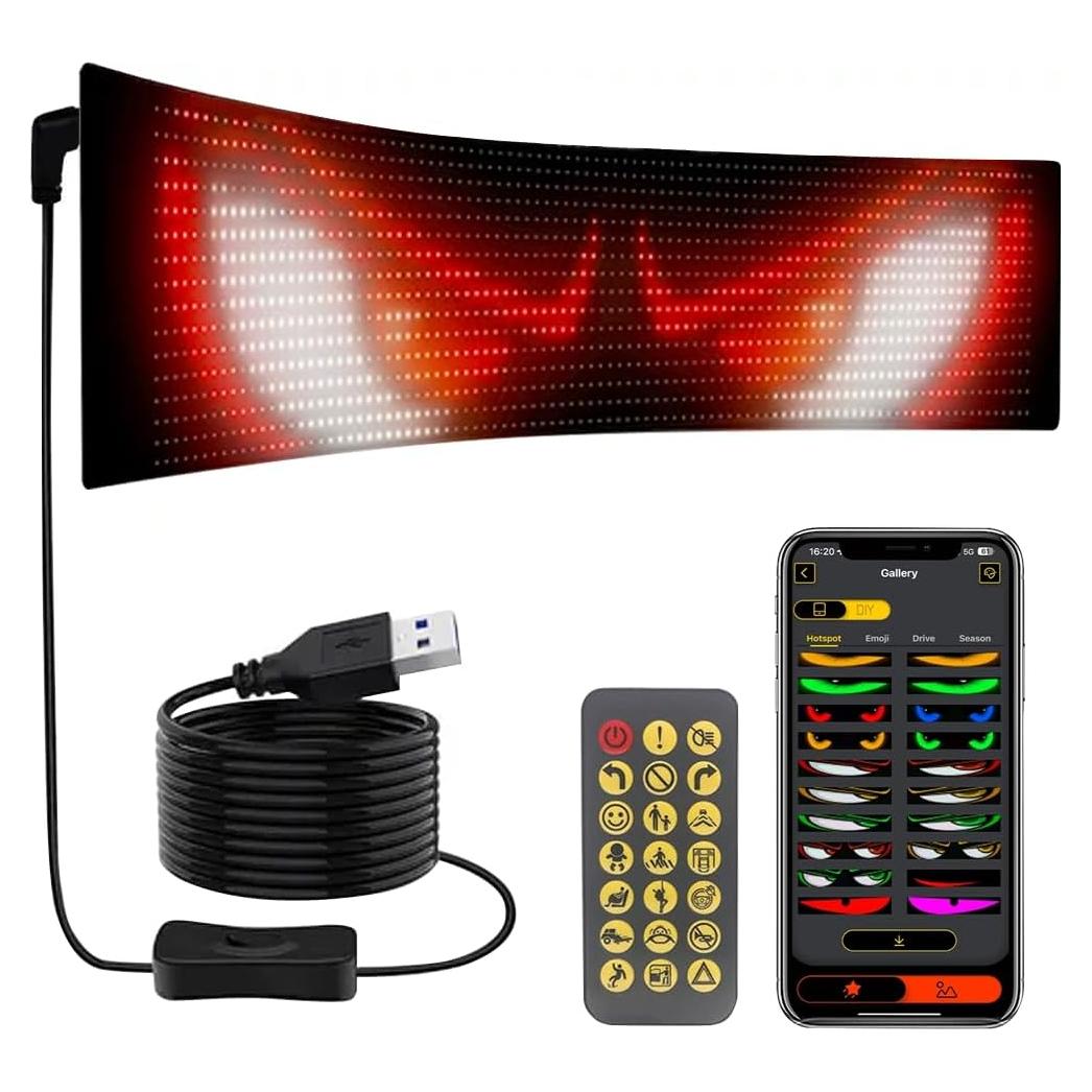 Luces Ojos del Diablo WLOSDMW LED Flexible 7.1x17.3cm