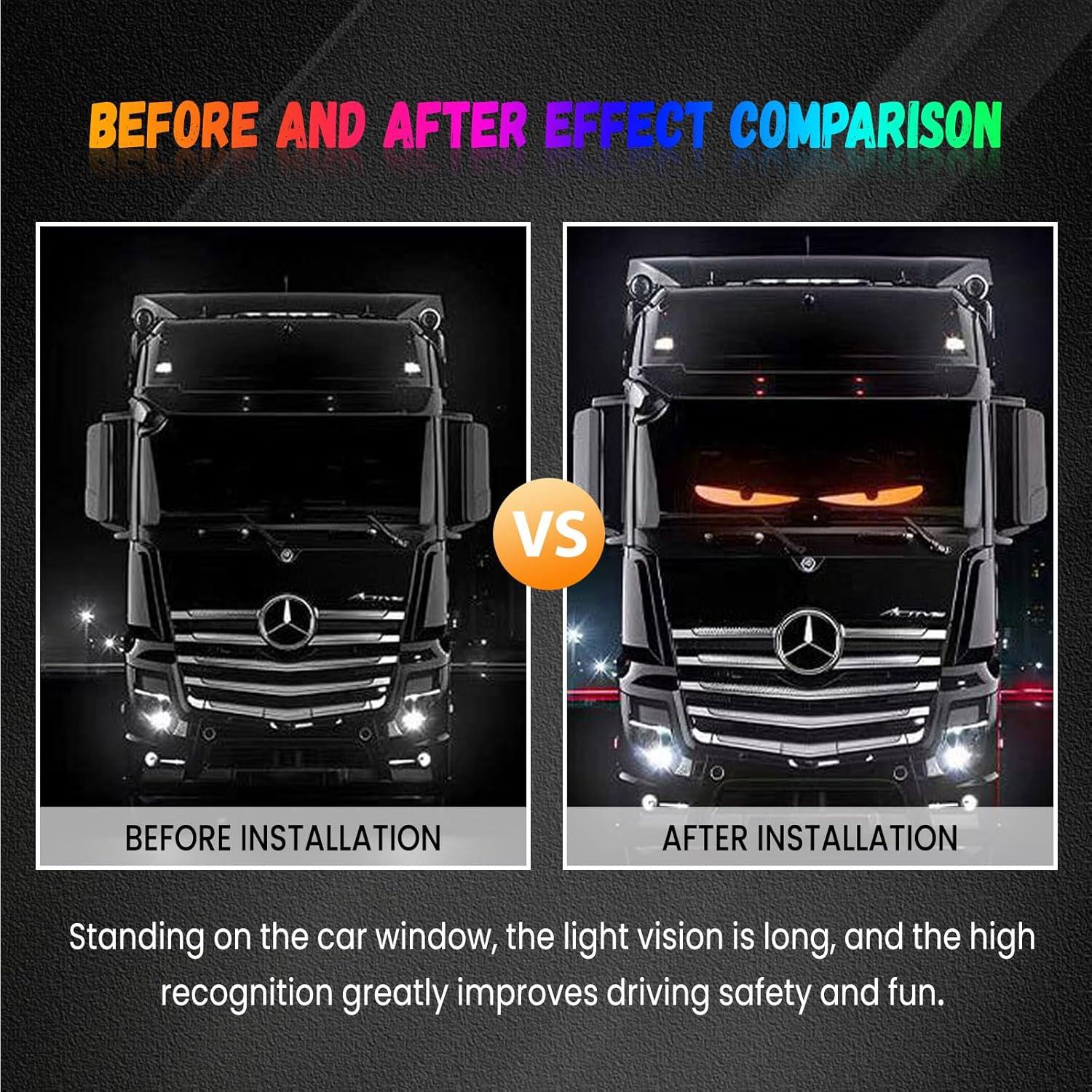 Luces Ojos del Diablo WLOSDMW LED Flexible 7.1x17.3cm