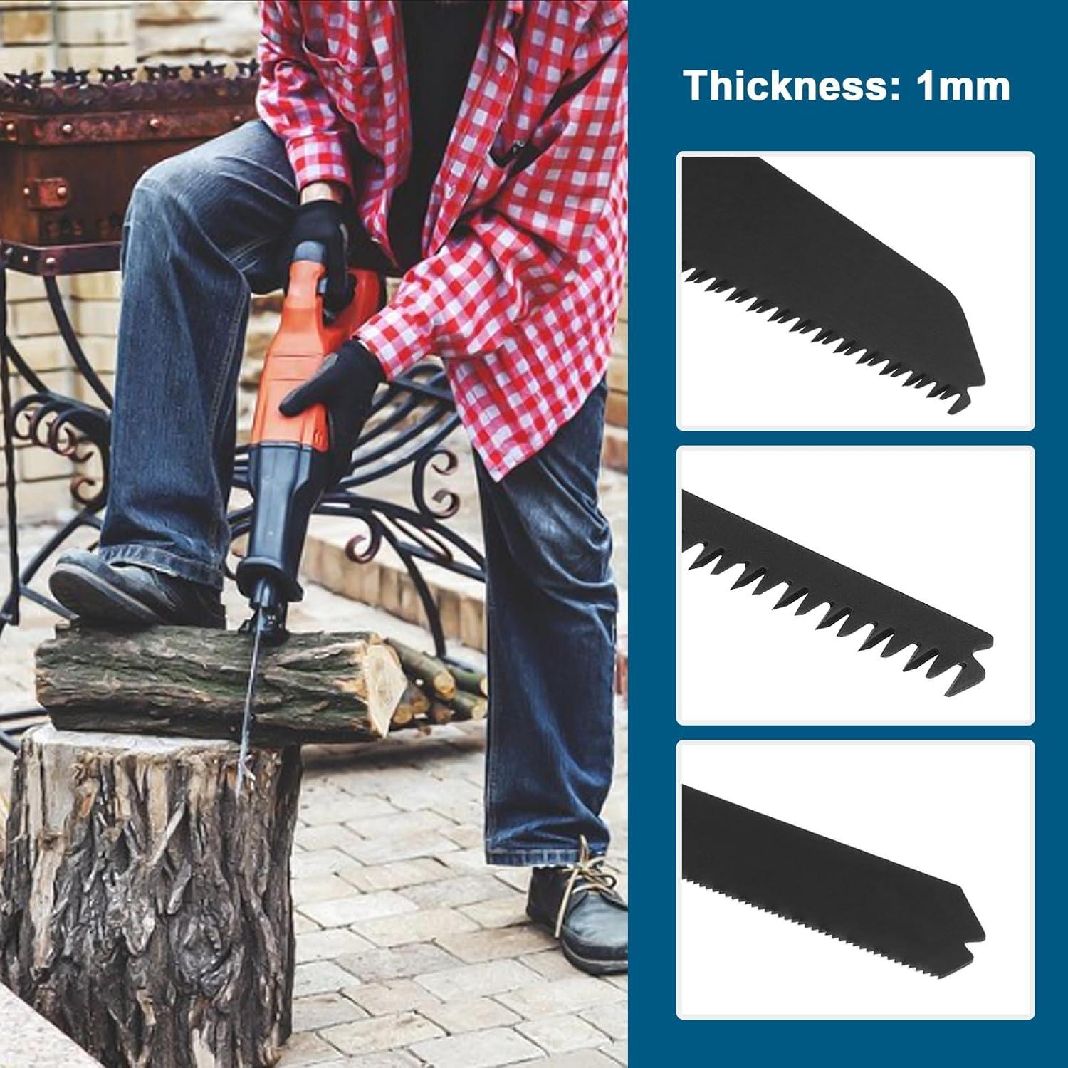 Juego de 3 Hojas de Sierra Recíproca ECSiNG para Black & Decker