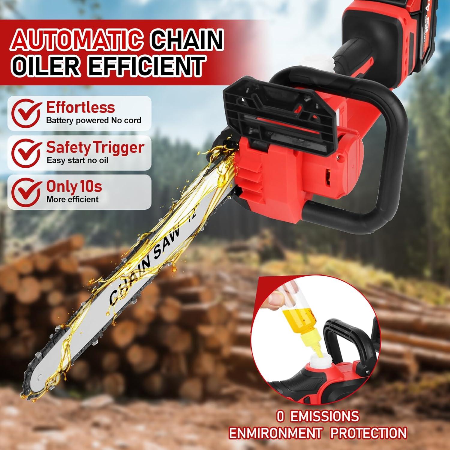 Motosierra eléctrica Birstlye 12" sin escobillas 1000W