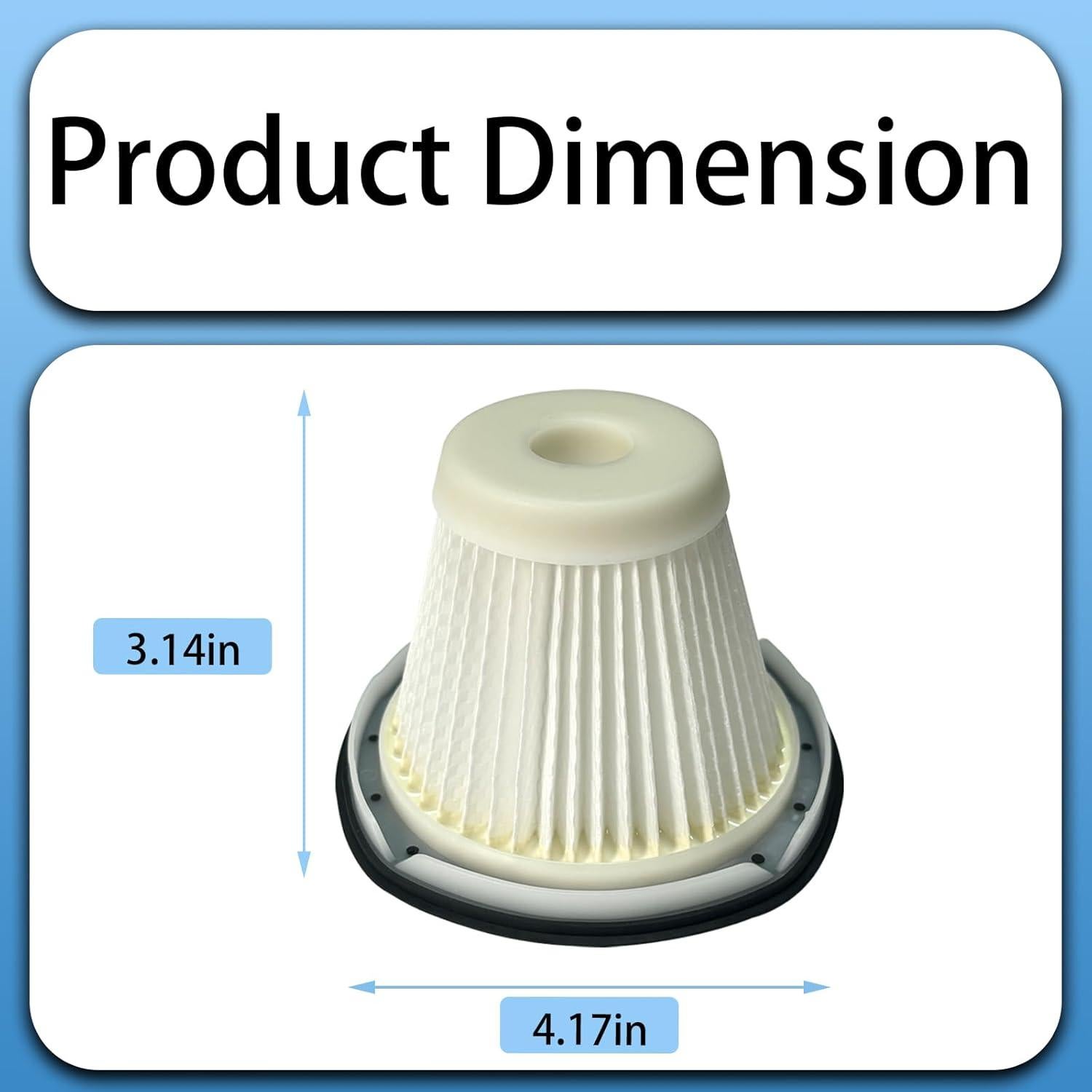 Paquete de 4 Filtros HEPA Aolleteau para Aspiradoras