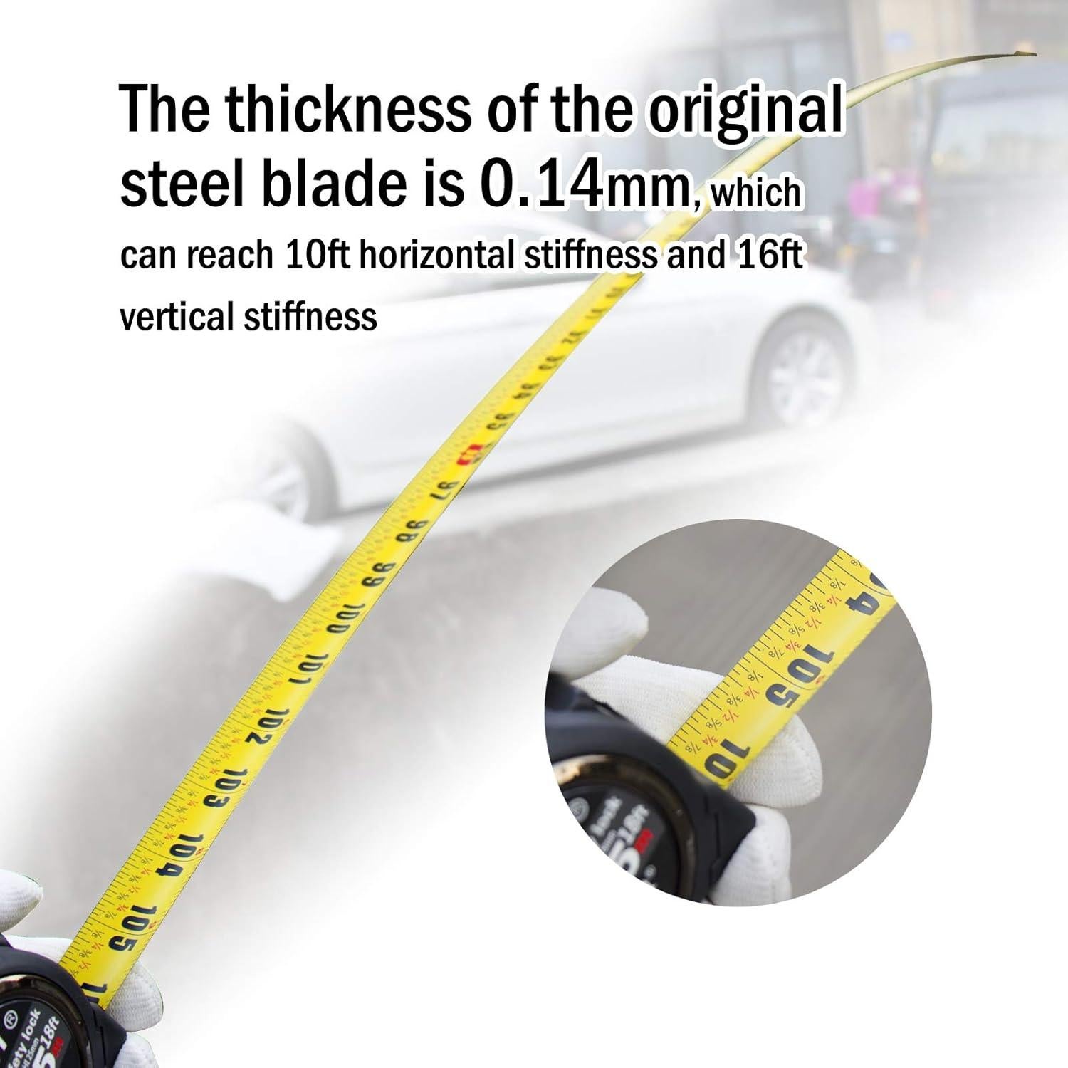 Cinta Métrica 5.49 m ASSIST-Fácil Lectura Doble Lado