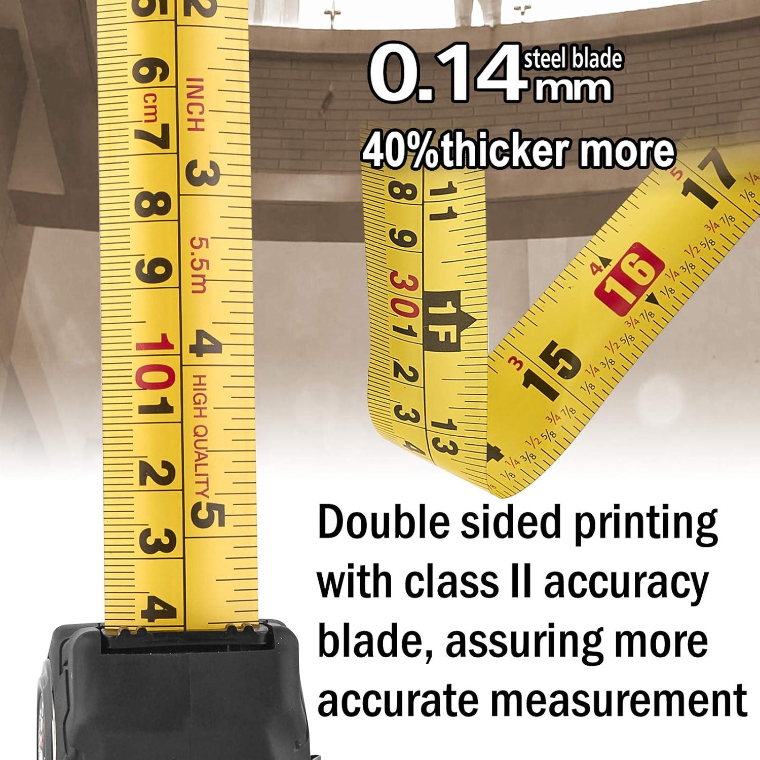 Cinta Métrica 5.49 m ASSIST-Fácil Lectura Doble Lado