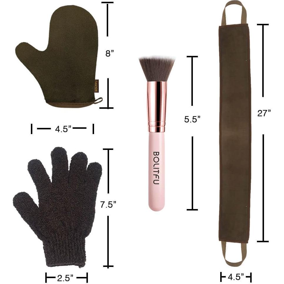 Kit de Aplicador de Autotanning BOLITFU 4 en 1 con Guantes
